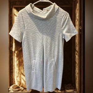 Tyler Böe Kirsten Zebra Jacquard Funnel Neck Dress – Size Small - Like New